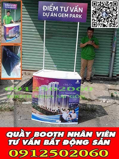 quầy booth nhựa sài gòn