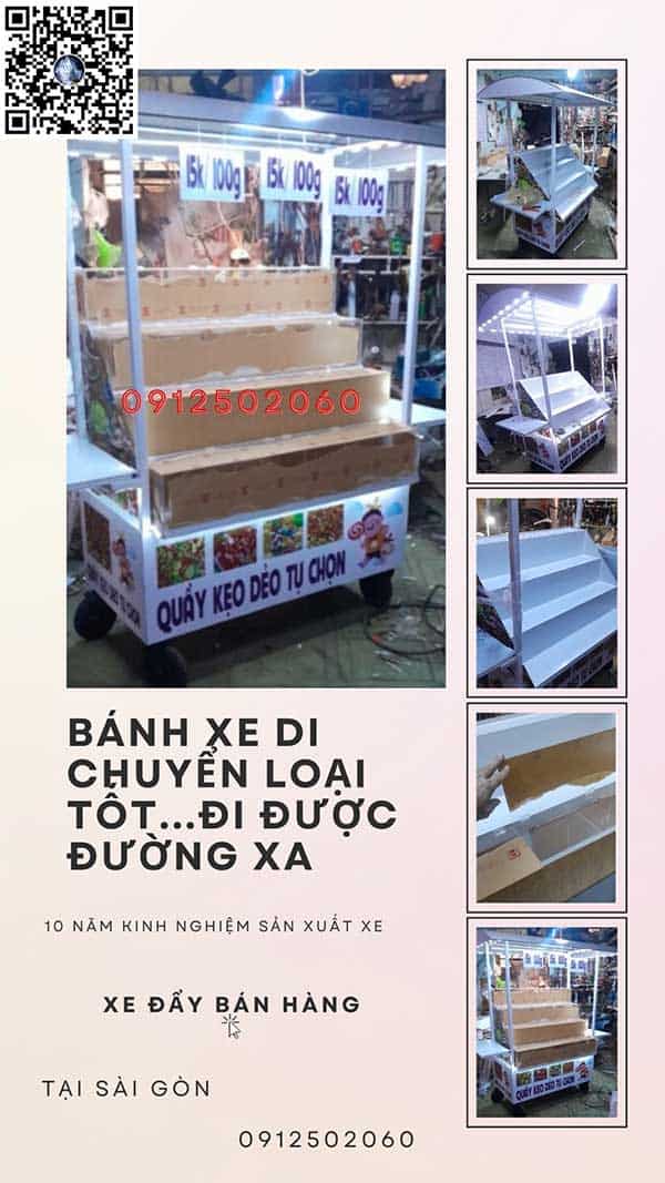 Quầy bán kẹo dẻo di động
