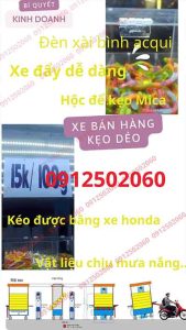 Đặt làm xe bán hàng di động theo mẫu