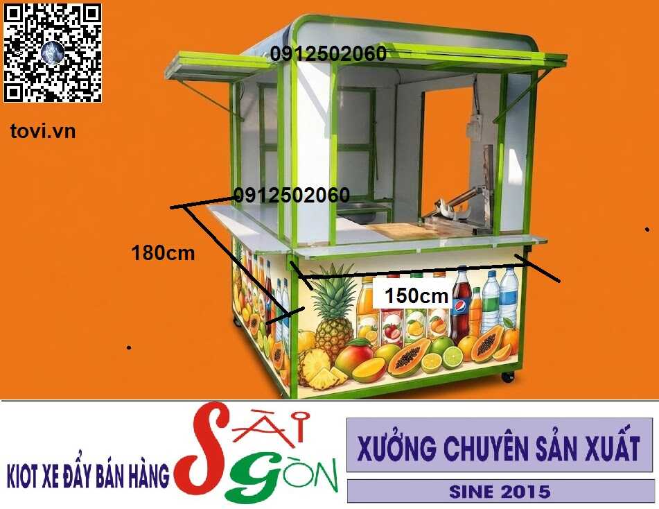 kiot xe đẩy bán hàng Sài Gòn kiot xe đẩy bán hàng Sài Gòn